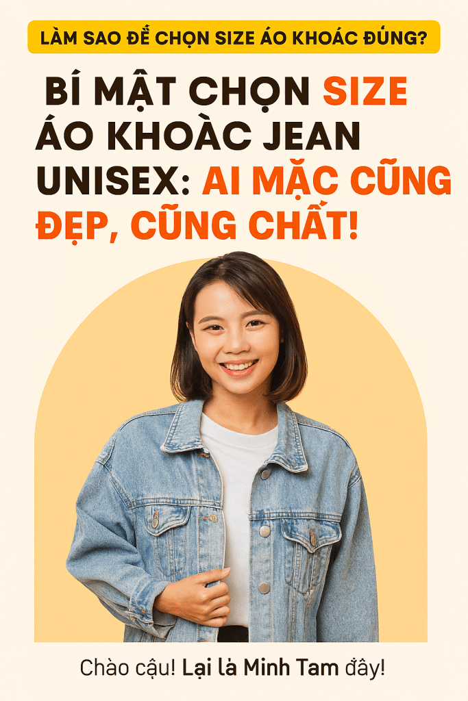 Bí quyết chọn size áo khoác jean tại Achi fashion